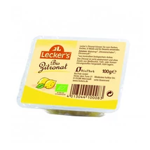 Kandírozott citromhéj BIO 100g Lecker's