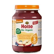 Bébiétel alma-fekete áfonya BIO 190g