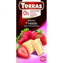 Cukormentes epres fehércsoki 75g Torras