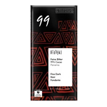 Étcsokoládé 99% BIO 80g Vivani