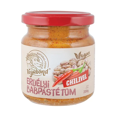 Babpástétom chilivel 200g Vegabond