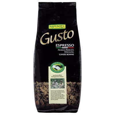 Espresso kávé szemes BIO 250g Gusto Rap.