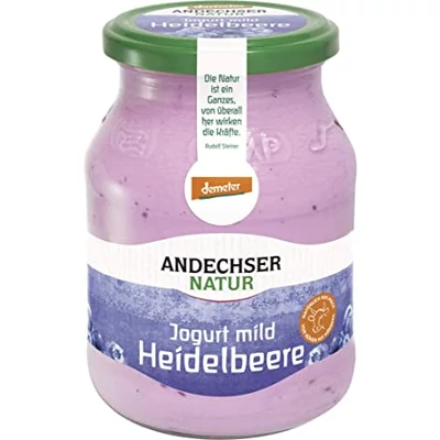 Joghurt (áfonyás) BIO 500g Andechser