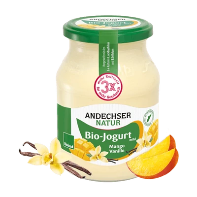 Joghurt (mangó-vanília) BIO 500g Andesc.