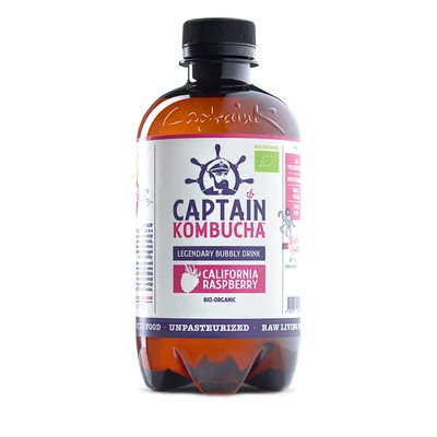 Kombucha élőflórás ital málnás BIO 400ml