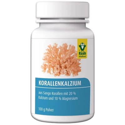 Koral Kalcium (por) 100g Raab Vitalfood