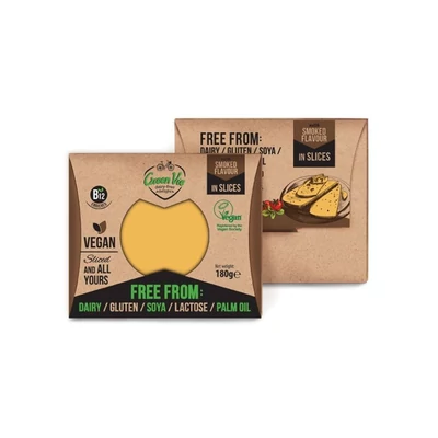 Növényi sajt (gouda) füstölt szelt. 180g