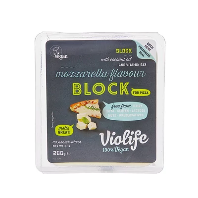 Növényi sajt (mozzarella) pizzához 200g