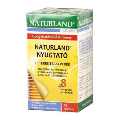 Nyugtató teakeverék 25x1,5g Naturland