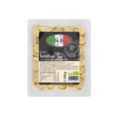 Tortellini (spenót-fenyőmag) BIO 250g