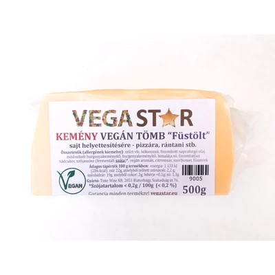 Vegán tömb kemény füstölt 500g Vegastar