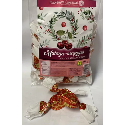 Szaloncukor vegán (malaga-meggy) 250g
