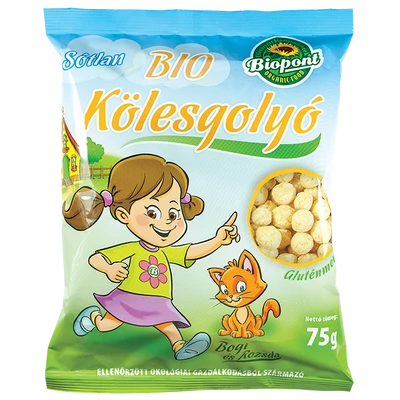 Extrudált kölesgolyó Bogi sótlan BIO 75g