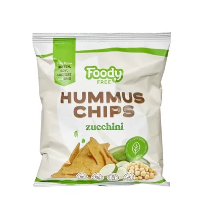 Humusz chips cukkinivel 50g FoodyFree