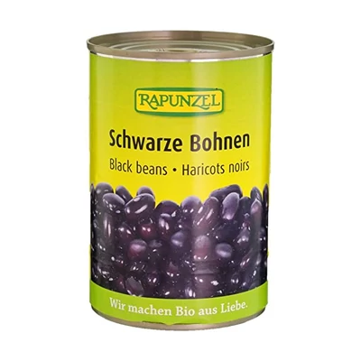 Fekete bab konzerv BIO 400g Rapunzel