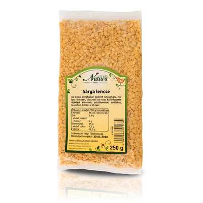 Sárga lencse 250g Natura