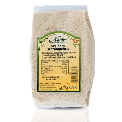 Szezámpehely szelénes 250g Natura