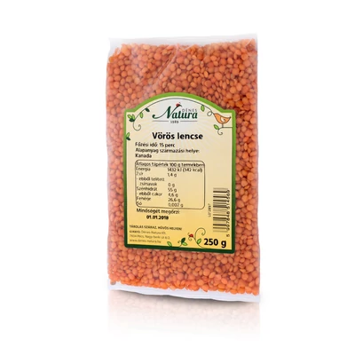 Vöröslencse 250g Natura