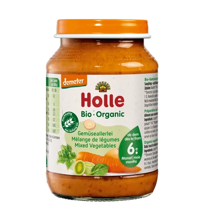 Bébiétel vegyes zöldségek BIO 190g Holle