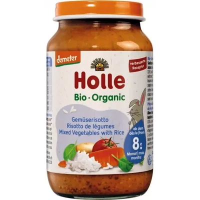 Bébiétel zöldség-rizottó BIO 220g Holle