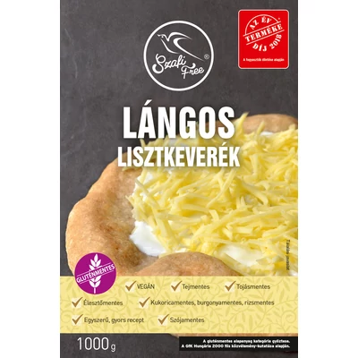 Lángos lisztkeverék (glutm.) 1kg Szafi