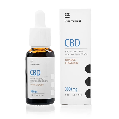 CBD olaj 3000mg-os 30ml USA Medical