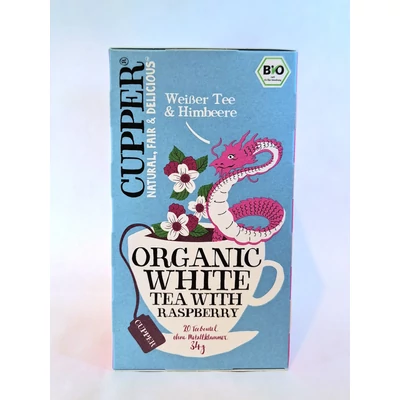 Fehér tea málnával BIO 20x34g Cupper