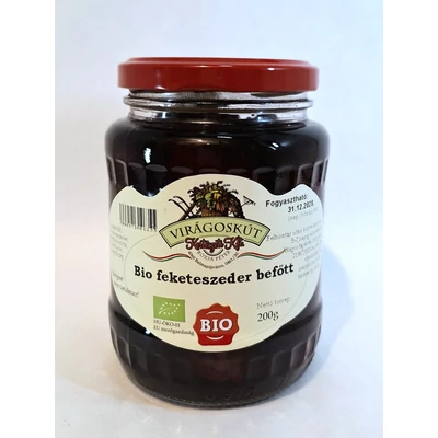 Feketeszeder befőtt BIO 200g Virágoskút
