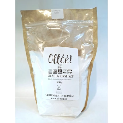 Rizsliszt világos BIO 500g Piszkei