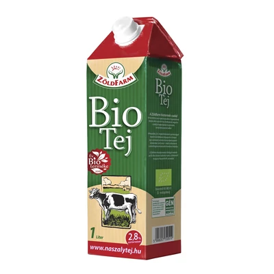 Tej 2,8% BIO 1l Zöldfarm