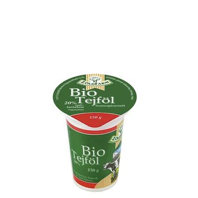 Tejföl 20% BIO 150g Zöldfarm